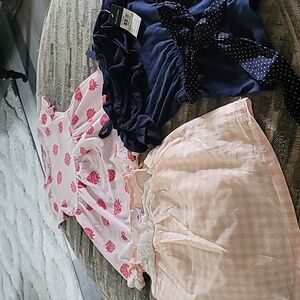 SALE...BUNDLE OF 2 DRESSES AND ONE ROMPER-3T